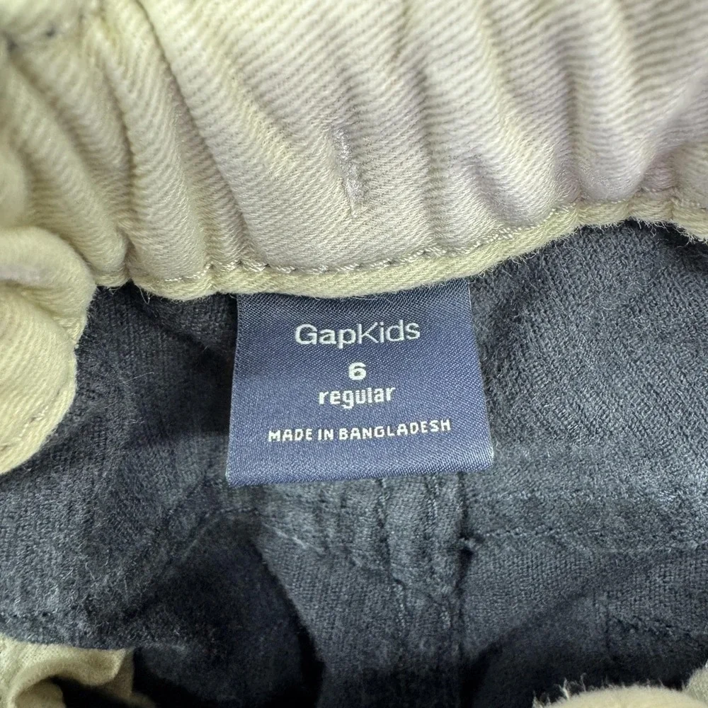 GapKids Pants Kids 6 Blue Corduroy Adjustable Waist Chino Fall Casual School